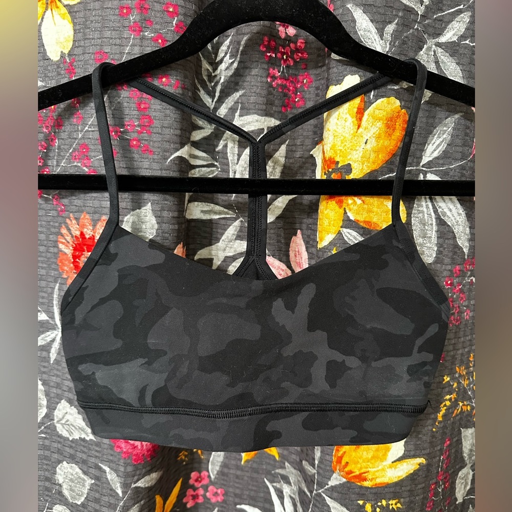 Lululemon Sports Bra Black Camo 6
